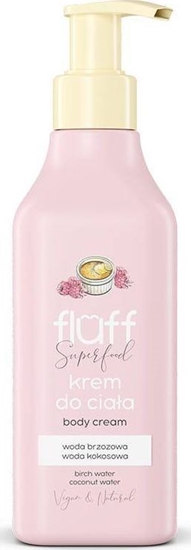 Изображение Fluff Super Food Body Cream krem do ciała Creme Brulee z malinami 200ml