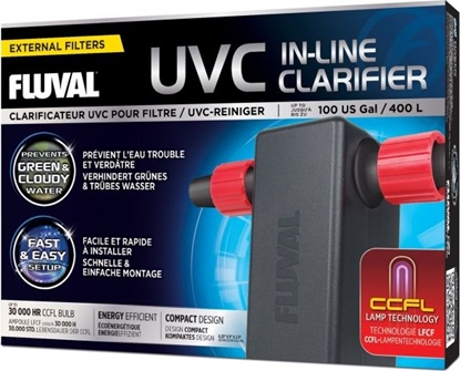 Attēls no Fluval Sterylizator UVC In-Line Clarifier, 16x13x6,6cm, 3W, max. 400L