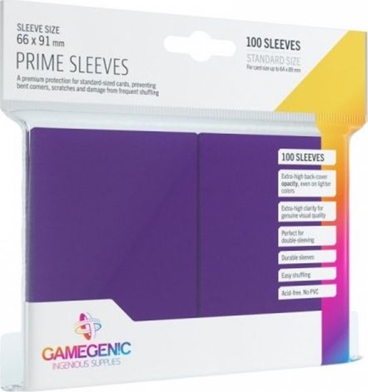 Изображение Gamegenic Gamegenic: Prime CCG Sleeves (66x91 mm) - Purple, 100 sztuk