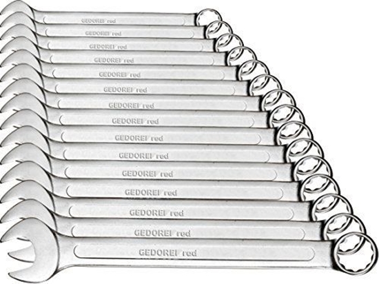 Picture of Gedore Gedore Red combination wrenches Set, 15 pieces, spanner (chrome, SW 6 - 32mm)