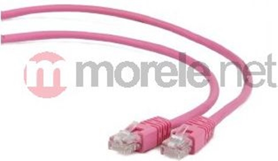 Изображение Gembird patchcord RJ45, osłonka zalewana, kat. 5e, UTP, 5m, różowy PP12-5M/RO