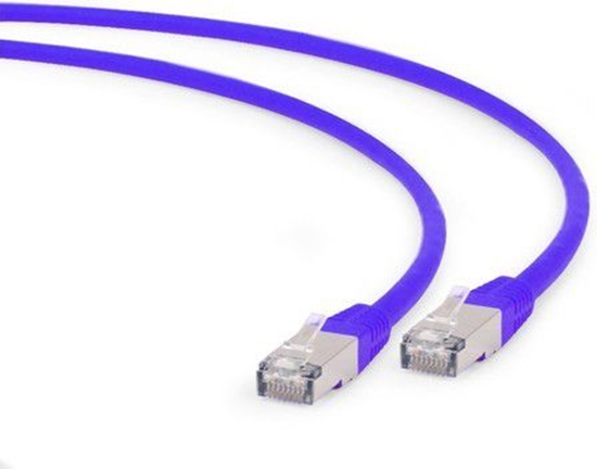 Изображение Gembird RJ-45/RJ-45, kat.6A, S/FTP, fioletowy, 0.5m (PP6A-LSZHCU-V-0.5M)