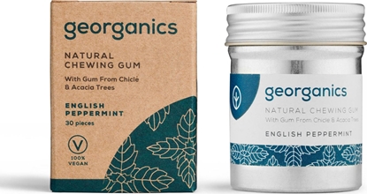 Изображение Georganics Georganics Naturalna guma do żucia English Peppermint - 30 sztuk