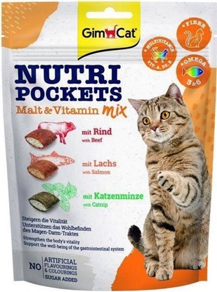 Изображение Gimcat Gimcat Nutri Pockets 150g Malt&Wit.