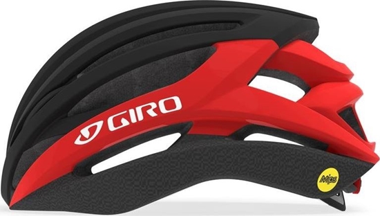 Изображение Giro Kask szosowy SYNTAX INTEGRATED MIPS matte black bright red r. L (59-63 cm) (306115)