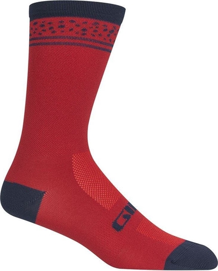 Изображение Giro Skarpety GIRO COMP HIGH RISE dark red lines roz. XL (46-48)