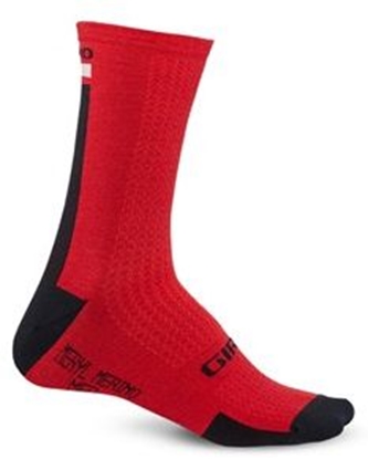 Изображение Giro Skarpety HRC + MERINO WOOL dark red black grey r. M (GR-8053382)