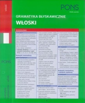 Attēls no Gramatyka błyskawicznie. Włoski