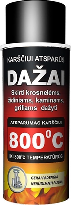 Picture of Hansa Karščiui atsparūs dažai, 400 ml (spalva: juoda)