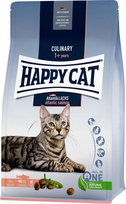 Изображение Happy Cat Culinary Atlantic Salmon, sucha karma, dla kotów dorosłych, łosoś atlantycki, 1,3 kg, worek