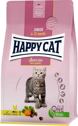 Picture of Happy Cat HAPPY CAT Junior sucha karma dla kociąt w wieku 4-12 mies drób 10kg