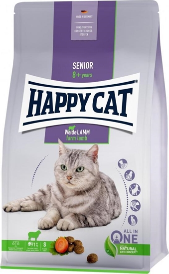 Изображение Happy Cat Senior Farm Lamb, pow. 8 roku życia, jagnięcina, 1,3 kg