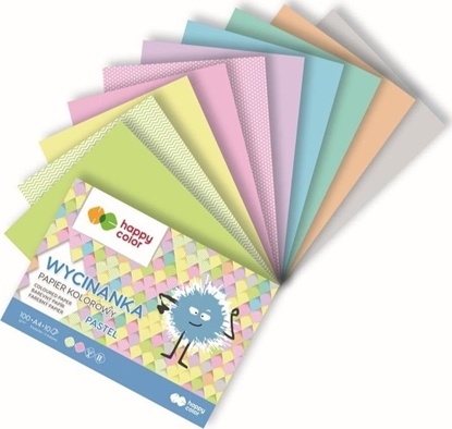 Изображение Happy Color Blok wycinanka Pastel A4/10K 100G HAPPY COLOR