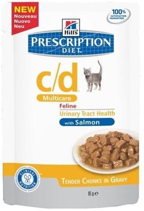 Attēls no Hills  Prescription Diet c/d Feline z Łososiem saszetka 85g