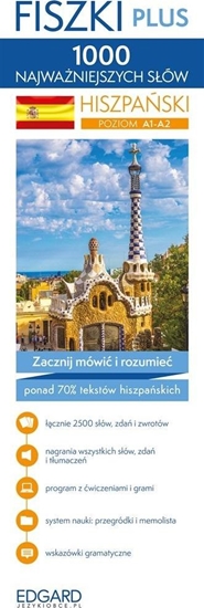 Picture of Hiszpański Fiszki PLUS 1000 najważniejszych słów