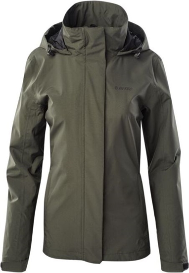 Изображение HiTech Damska kurtka przejściowa Hi-Tec Lady Harriet jacket wiosenno-jesienna ciemnozielona rozmiar M