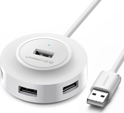 Attēls no HUB USB Ugreen CR106 4x USB-A 2.0 (UGR614WHT)