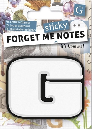 Attēls no IF Forget me sticky notes kart samoprzylepne litera G