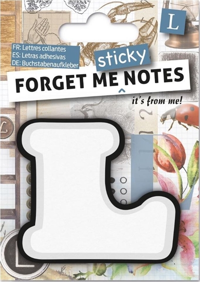 Изображение IF Forget me sticky notes kart samoprzylepne litera L