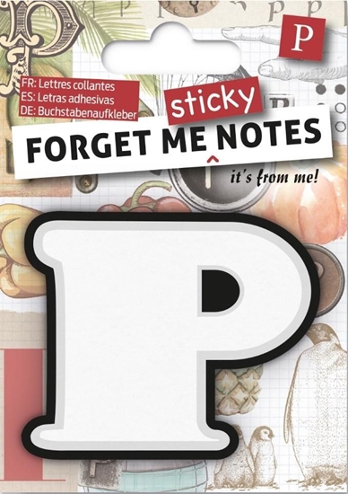 Изображение IF Forget me sticky notes kart samoprzylepne litera P