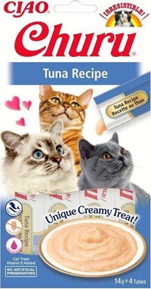 Изображение Inaba Foods Kremowy przysmak dla kota z tuńczykiem - Churu Creamy Tuna 56g