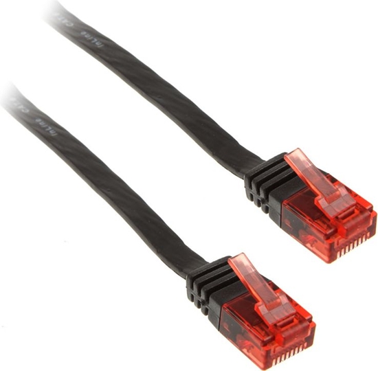 Picture of InLine 0.5m - kabel sieciowy U/UTP - 1000 Mbit - Cat.6 - RJ45 - czarny (71655S)