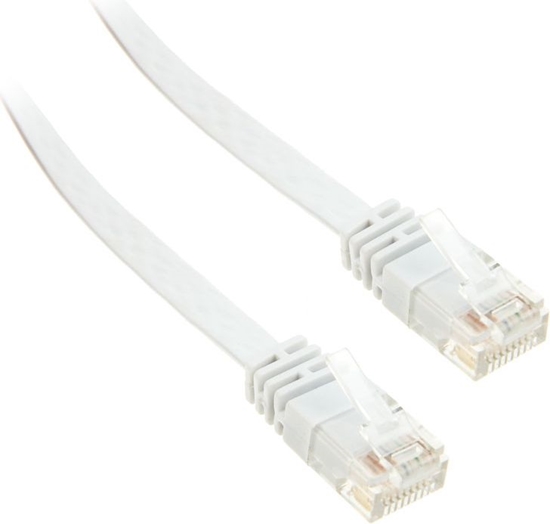 Изображение InLine 1,5m - kabel sieciowy U/UTP - 1000 Mbit - Cat.6 - RJ45 - biały (71614W)