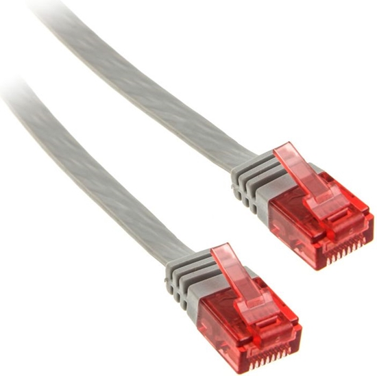 Изображение InLine 10m - kabel sieciowy U/UTP - 1000 Mbit - Cat.6 - RJ45 - szary (71600)