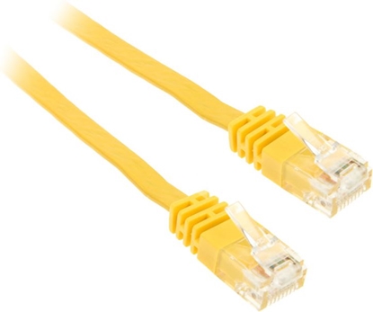 Picture of InLine 1m - kabel sieciowy U/UTP - 1000 Mbit - Cat.6 - RJ45 - żółty (71601Y)