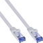 Picture of InLine Flat Patch kabel, U/FTP, Cat.6A, biały, 1m (71801W)