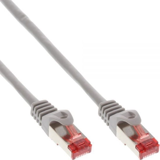 Изображение InLine RJ-45/RJ-45 kat.6 szary 0.25m (76122)