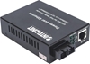 Picture of Intellinet Gigabit PoE+ Media Converter, 1000Base-T RJ45 Port to 1000Base-LX (SC) Single-Mode, 20 km (12.4 mi.), PoE+ Injector (Euro 2-pin plug)