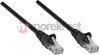 Picture of Intellinet Network Patch Cable, Cat5e, 2m, Black, CCA, U/UTP, PVC, RJ45, Gold Plated Contacts, Snagless, Booted, Lifetime Warranty, Polybag