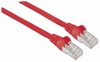 Picture of Intellinet Network Patch Cable, Cat7 Cable/Cat6A Plugs, 10m, Red, Copper, S/FTP, LSOH / LSZH, PVC, RJ45, Gold Plated Contacts, Snagless, Booted, Lifetime Warranty, Polybag