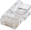 Picture of Intellinet RJ45 Modular Plugs, Cat5e, UTP, 3-prong, for solid wire, 15 µ gold plated contacts, 100 pack