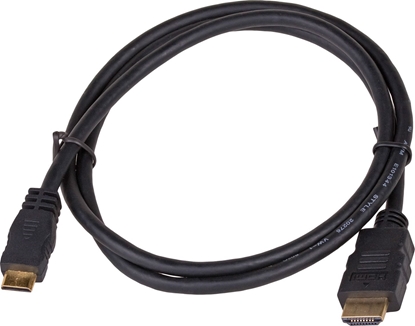 Attēls no Kabel Akyga HDMI Mini - HDMI 1m czarny (AK-HD-10M)