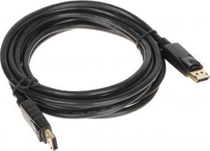 Attēls no Kabel DisplayPort - DisplayPort 3m czarny (DP-W/DP-W-3.0M)