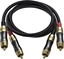 Attēls no Kabel FiiO RCA (Cinch) x2 - RCA (Cinch) x2 0.5m czarny