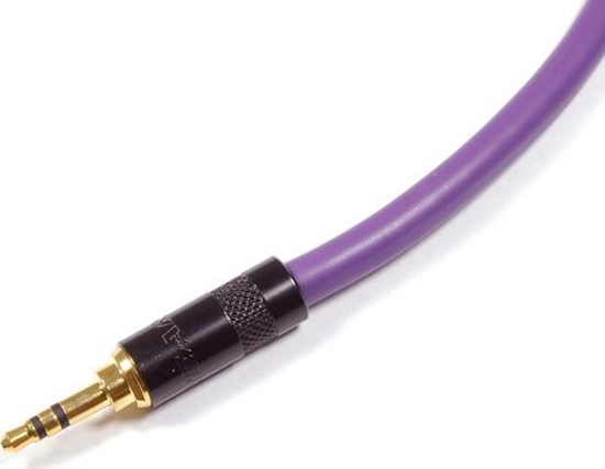 Изображение Kabel Melodika Jack 3.5mm - Jack 3.5mm 7m fioletowy