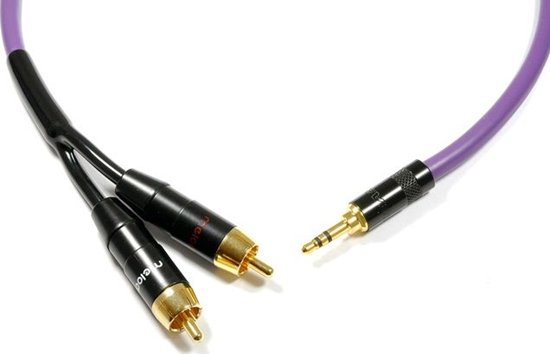 Picture of Kabel Melodika Jack 3.5mm - RCA (Cinch) x2 8m fioletowy