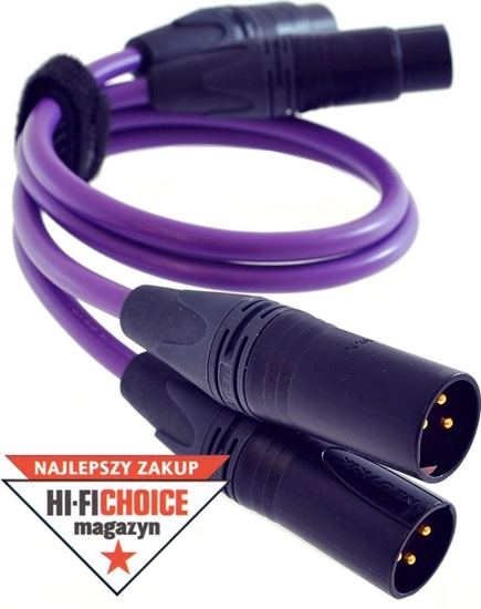 Picture of Kabel Melodika XLR x2 - XLR x2 3m fioletowy