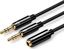 Attēls no Kabel Ugreen Jack 3.5mm - Jack 3.5mm x2 0.2m czarny (ugreen_20210402113805)