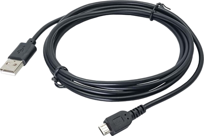 Изображение Kabel USB Akyga USB-A - microUSB 1.8 m Czarny (AK-USB-01)