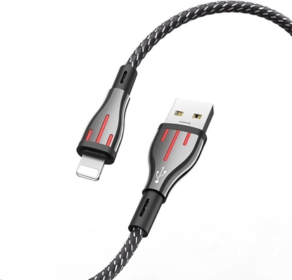 Picture of Kabel USB Borofone USB-A - Lightning 1.2 m Czarny (6931474724854)