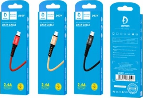 Изображение Kabel USB Denmen USB-A - microUSB 1 m Czerwony (29353)