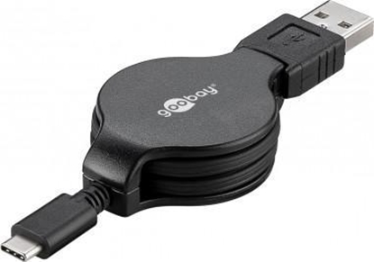Изображение Kabel USB Gembird USB-A - USB-C 1 m Czarny (45743)