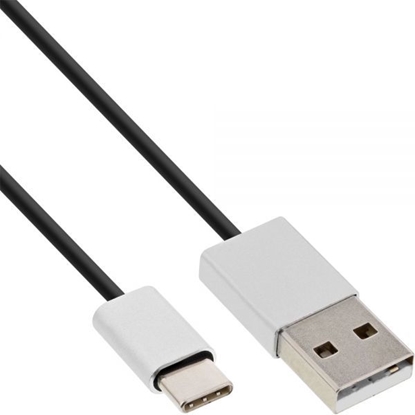 Attēls no Kabel USB InLine USB-A - USB-C 5 m Czarny (35835)