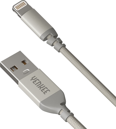 Picture of Kabel USB Yenkee USB-A - Lightning 1 m Srebrny (30015969)