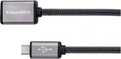 Picture of Kabel USB Kruger&Matz USB-A - microUSB 1 m Czarny (KM0332)