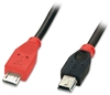 Picture of Lindy USB 2.0 Cable Micro-B/ Mini-B OTG, 1m